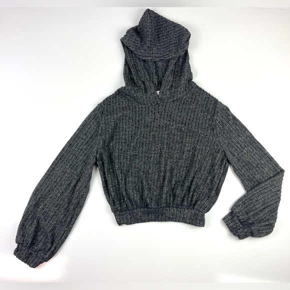 Women’s Revive Cropped Gray Hoodie Size Small - Picture 1 of 3
